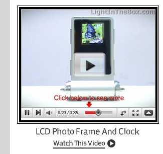 LCD Photo Frame And Clock