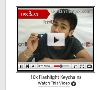 10x Flashlight Keychains