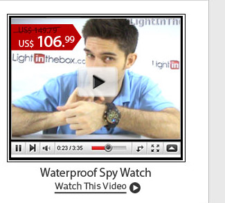Waterproof spy watch